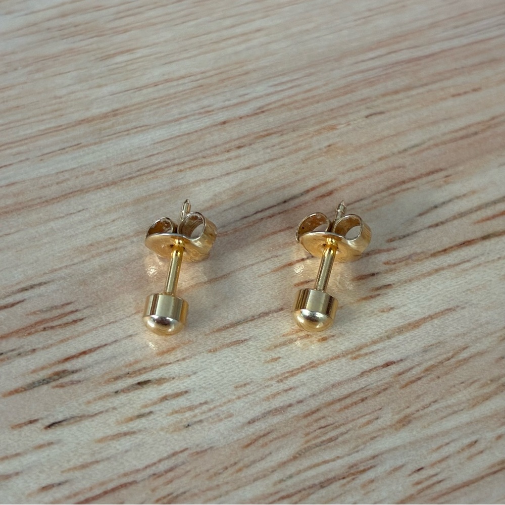 Gold Stud Earrings